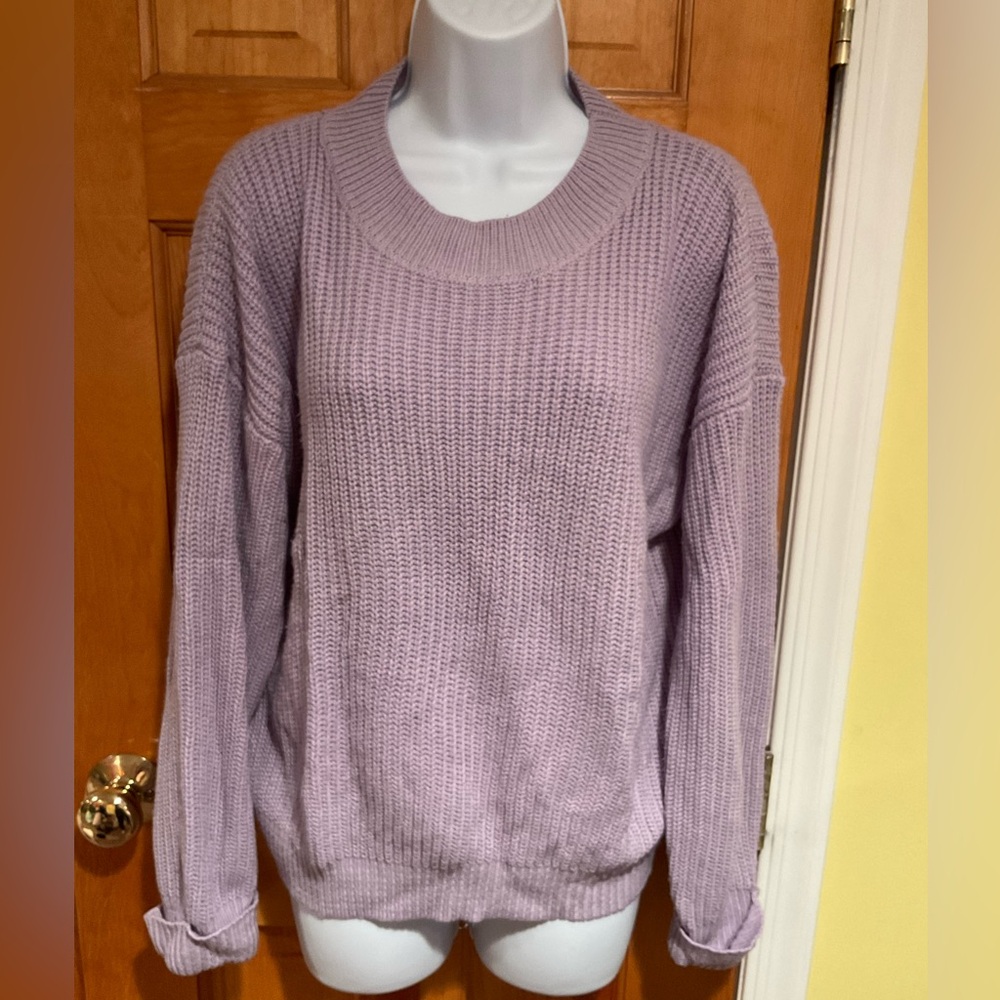 SHEIN | Purple Rib Sweater